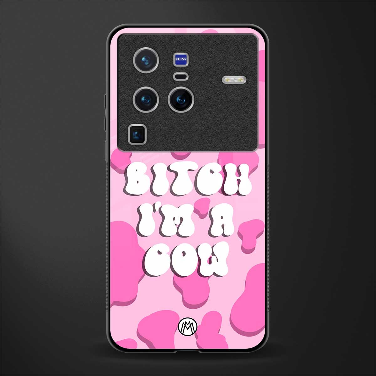 bitch i'm a cow glass case for vivo x80 pro 5g image
