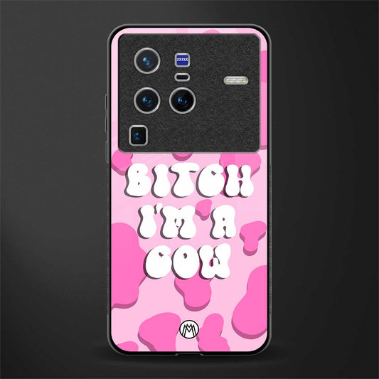 bitch i'm a cow glass case for vivo x80 pro 5g image