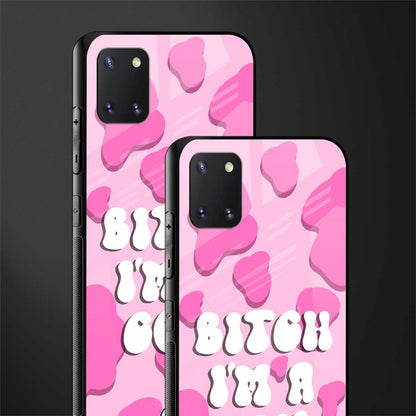 bitch i'm a cow glass case for samsung a81 image-2