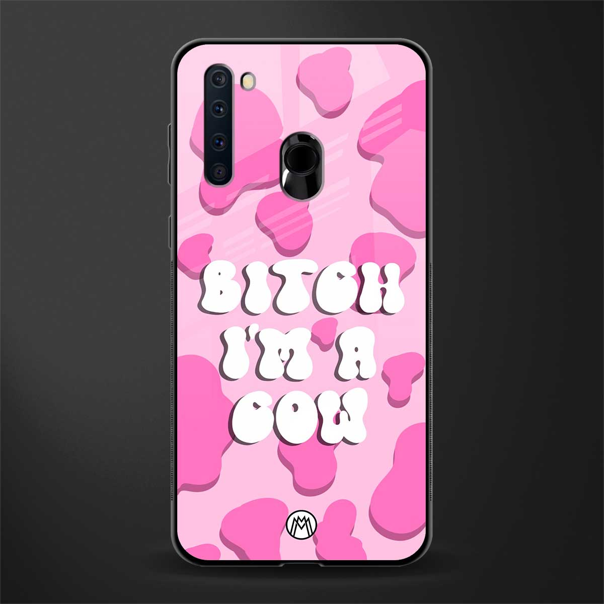 bitch i'm a cow glass case for samsung a21 image