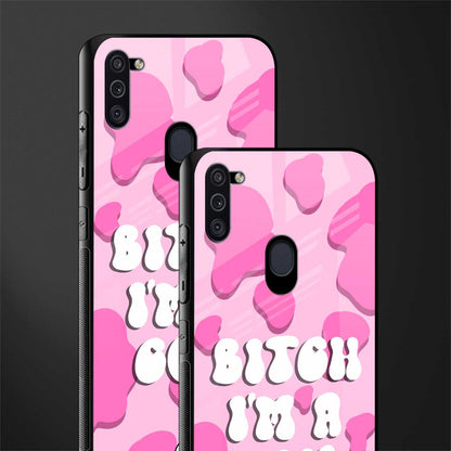 bitch i'm a cow glass case for samsung a11 image-2