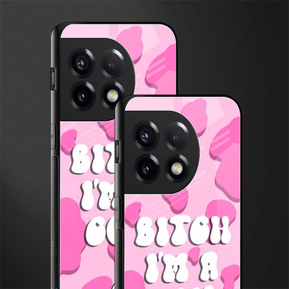 bitch i'm a cow back phone cover | glass case for oneplus 11r