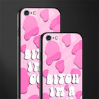 bitch i'm a cow glass case for iphone 6 image-2