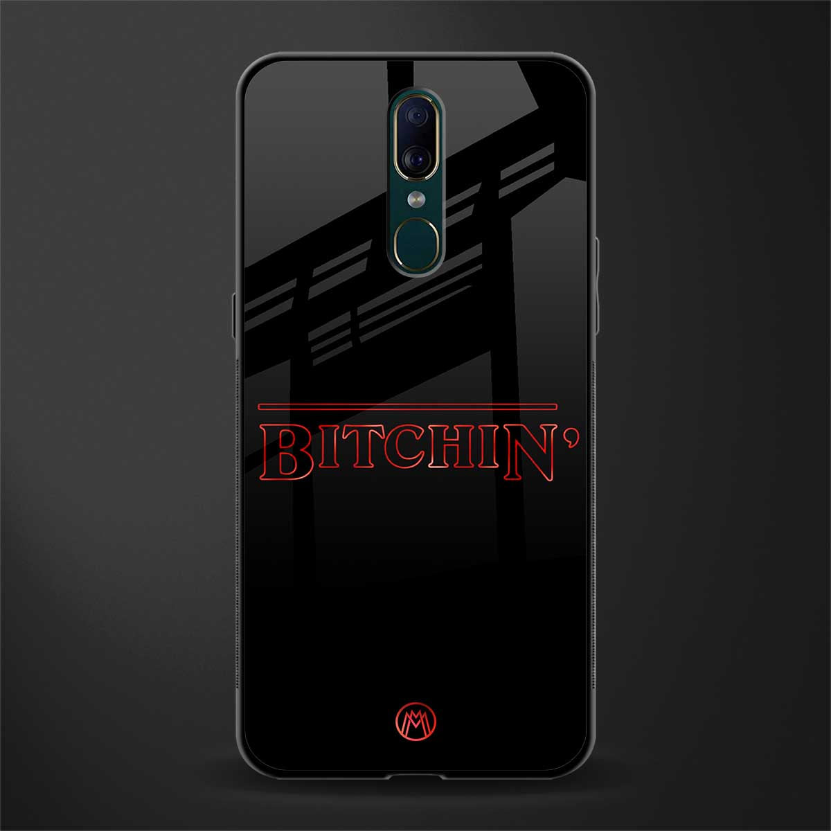 bitchin glass case for oppo a9 image