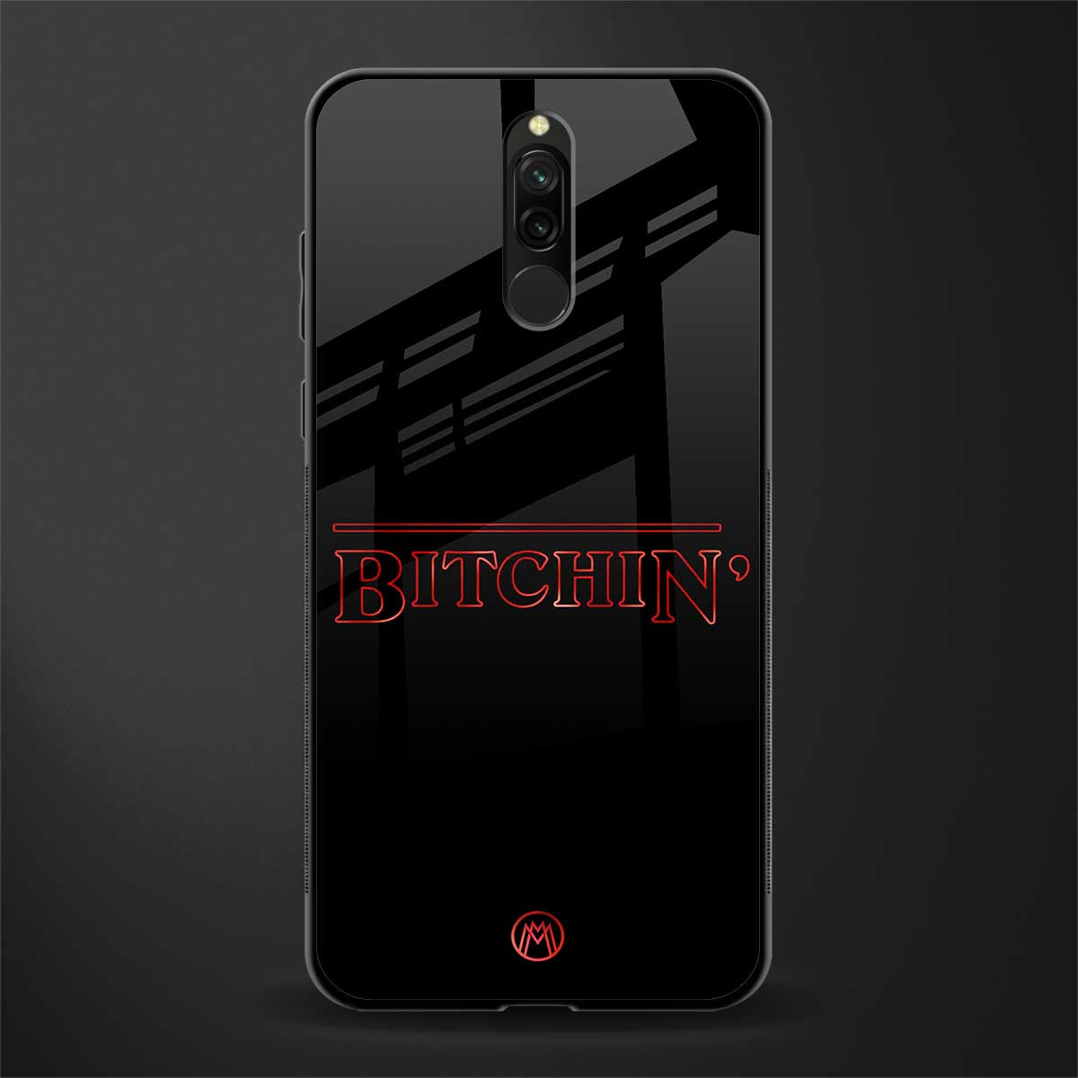 bitchin glass case for redmi 8 image