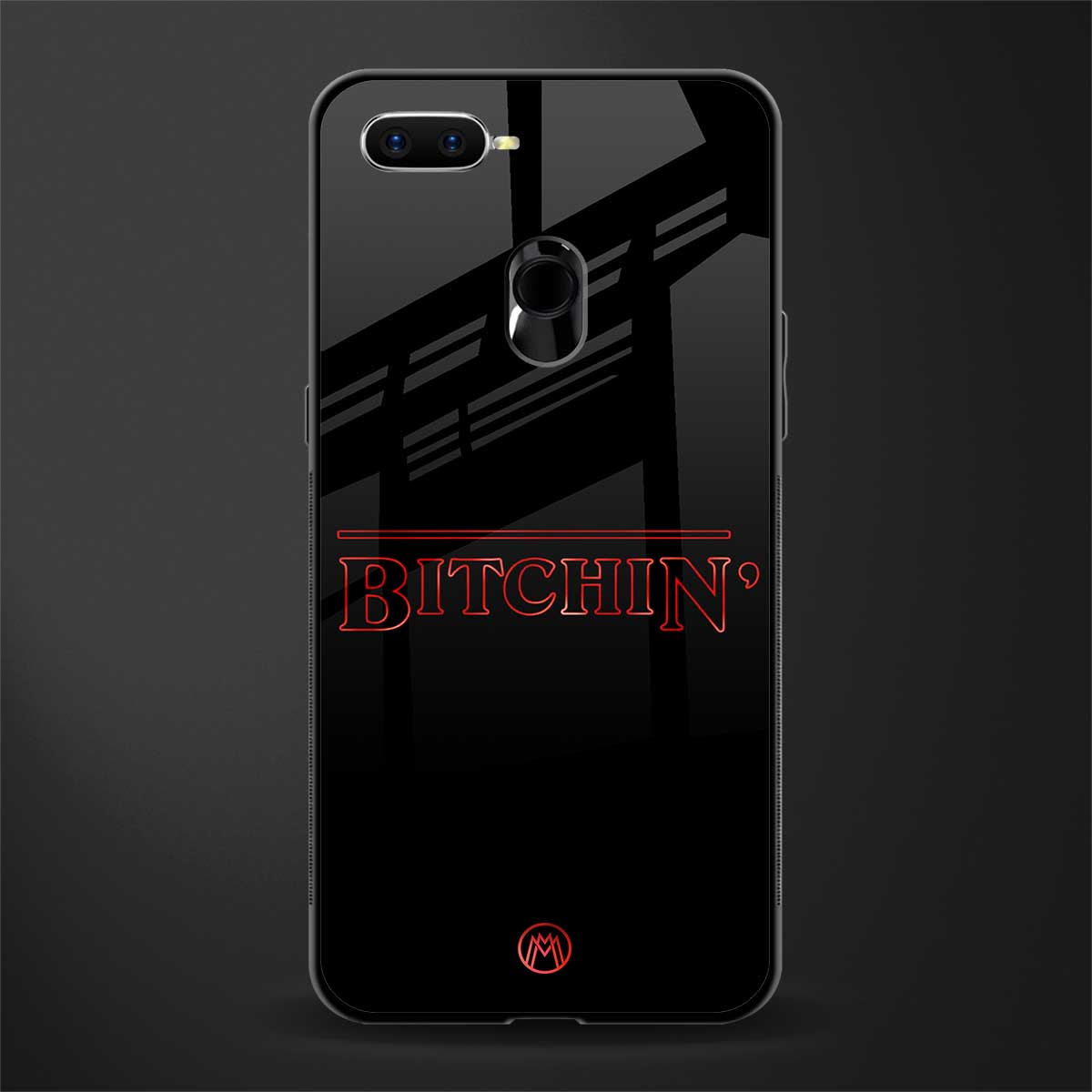 bitchin glass case for oppo a7 image