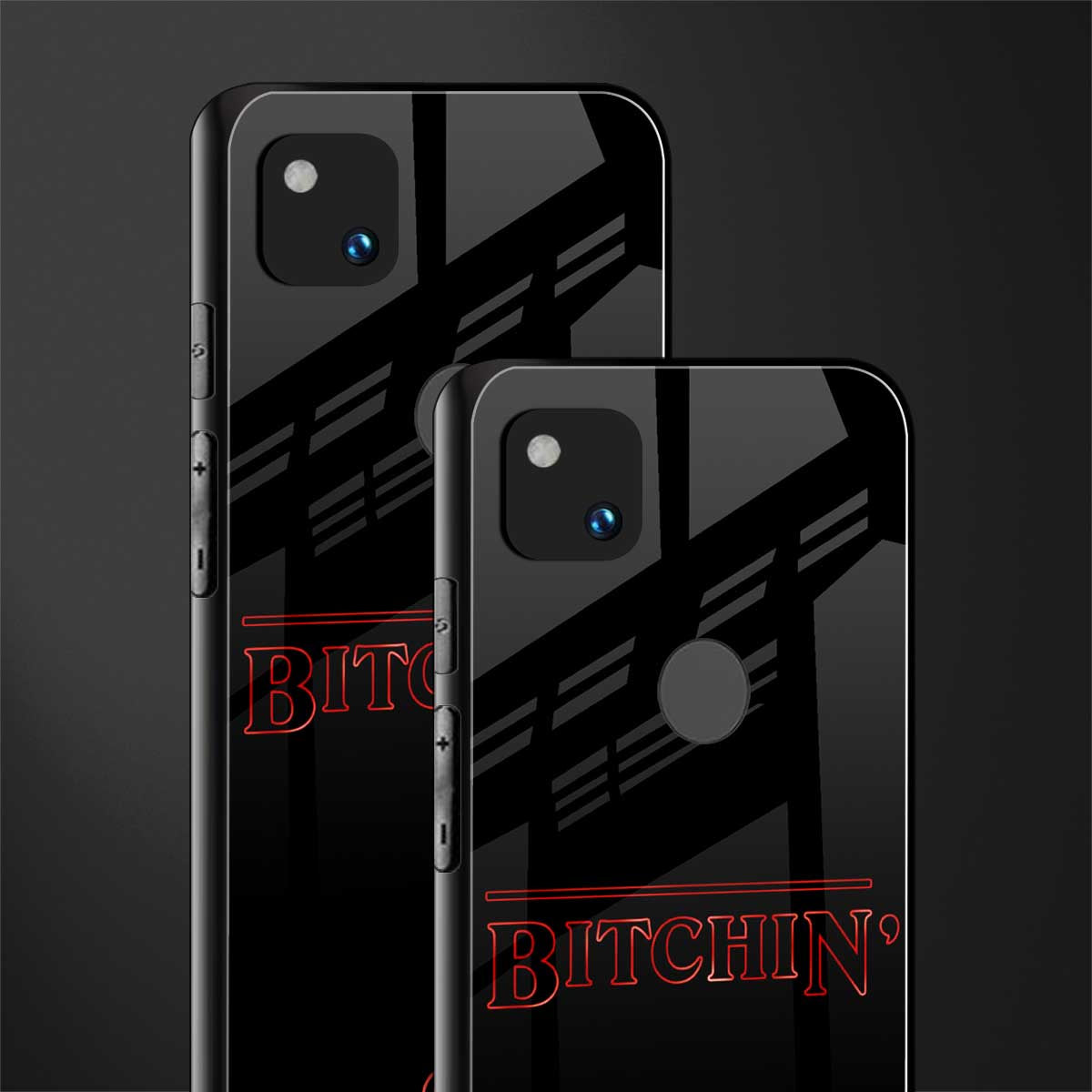 bitchin back phone cover | glass case for google pixel 4a 4g