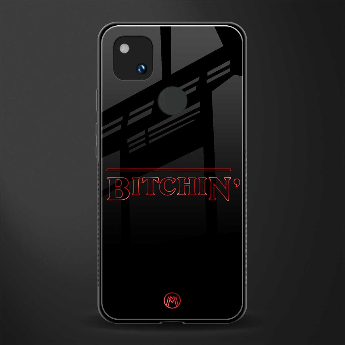 bitchin back phone cover | glass case for google pixel 4a 4g