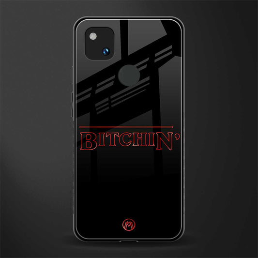 bitchin back phone cover | glass case for google pixel 4a 4g