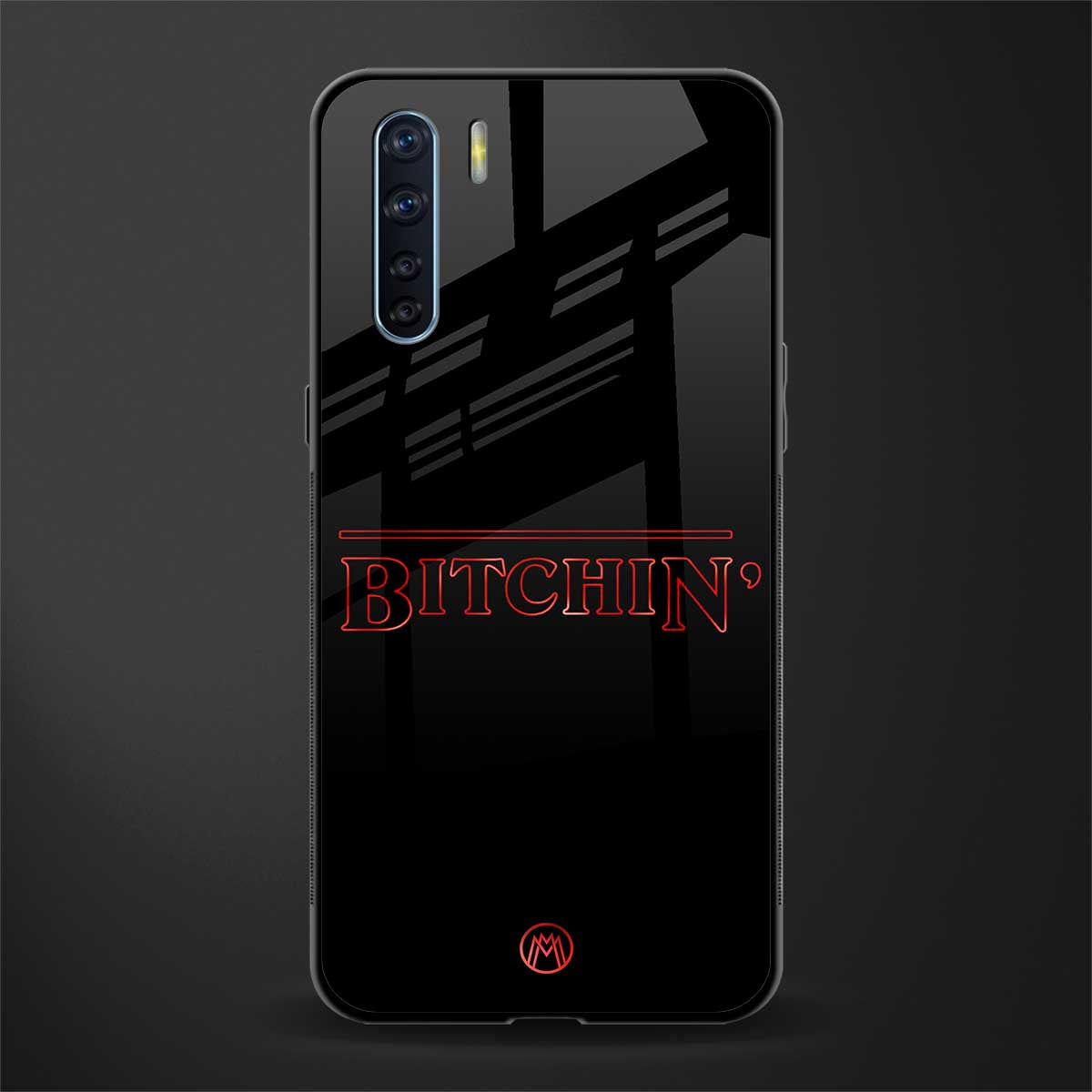 bitchin glass case for oppo f15 image