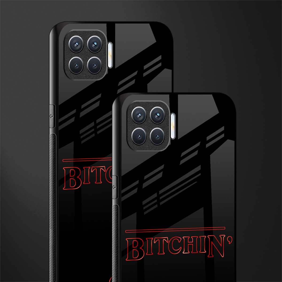 bitchin glass case for oppo f17 pro image-2