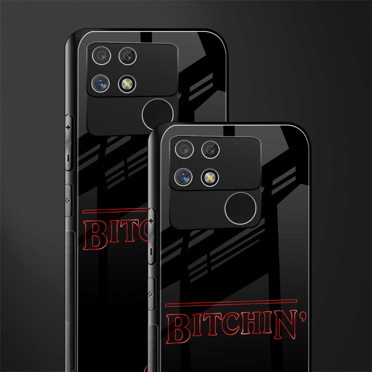 bitchin back phone cover | glass case for realme narzo 50a