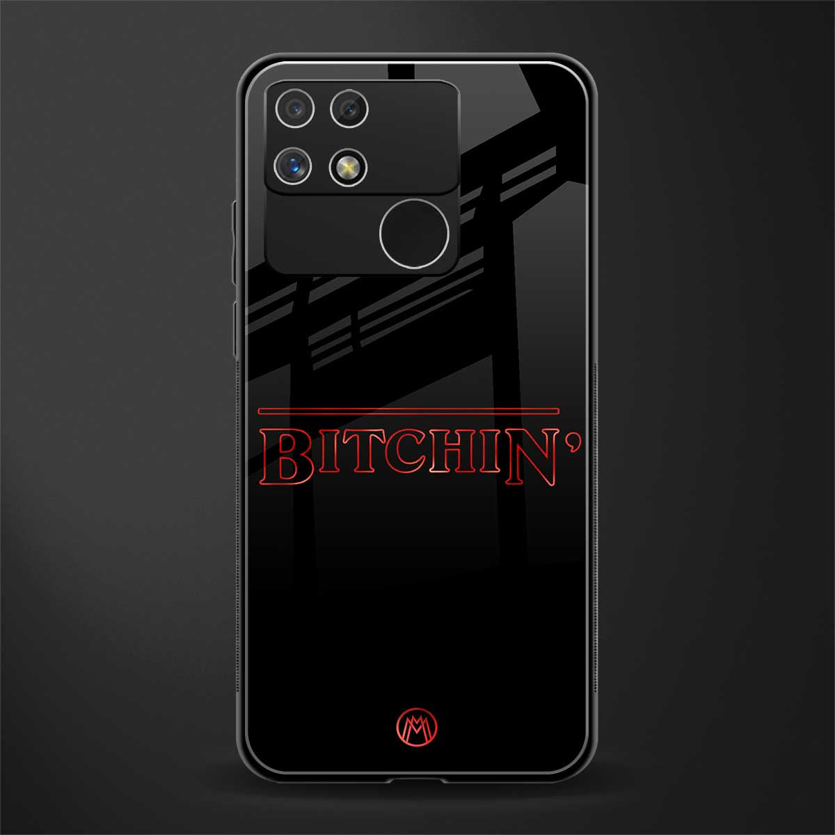 bitchin back phone cover | glass case for realme narzo 50a