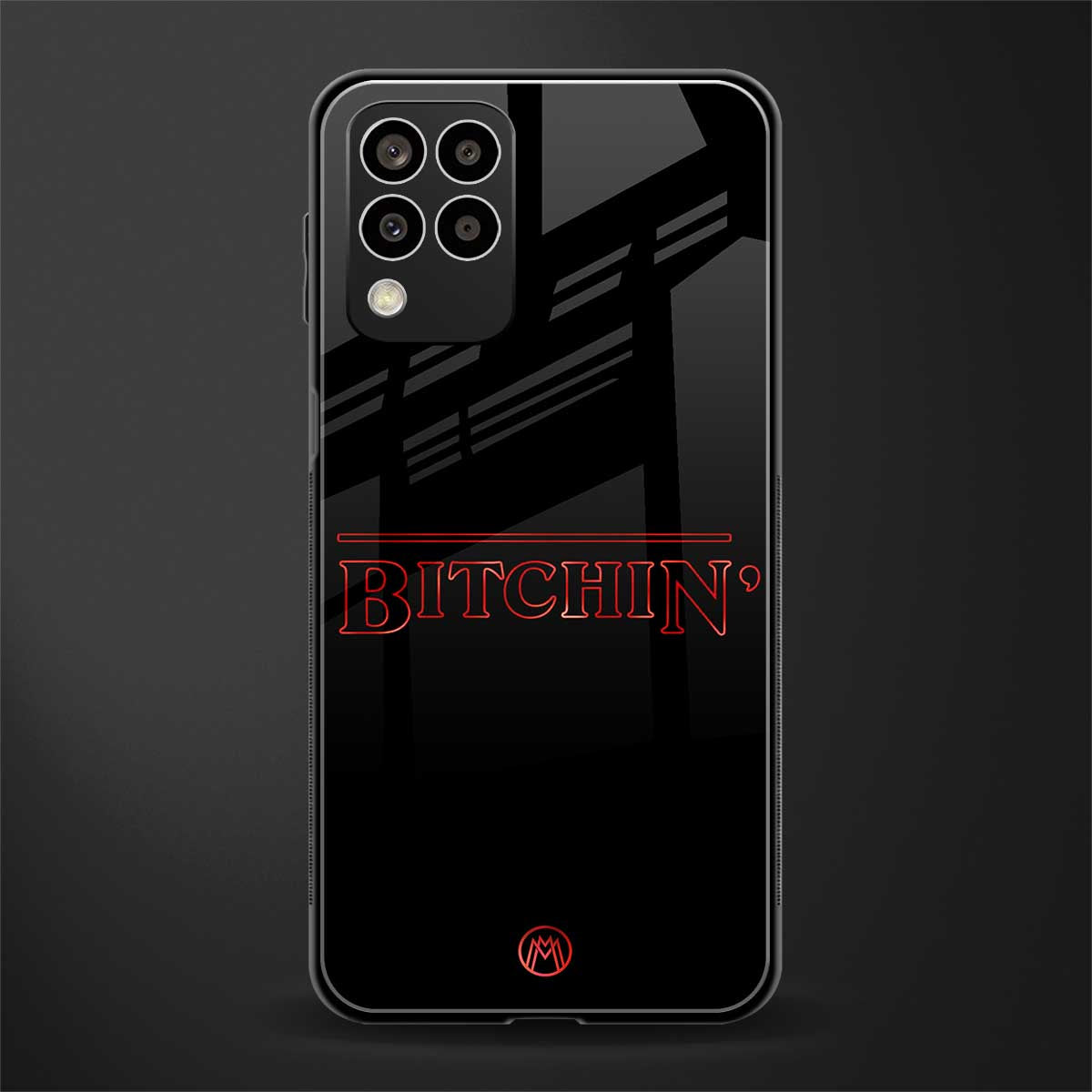 bitchin back phone cover | glass case for samsung galaxy m33 5g
