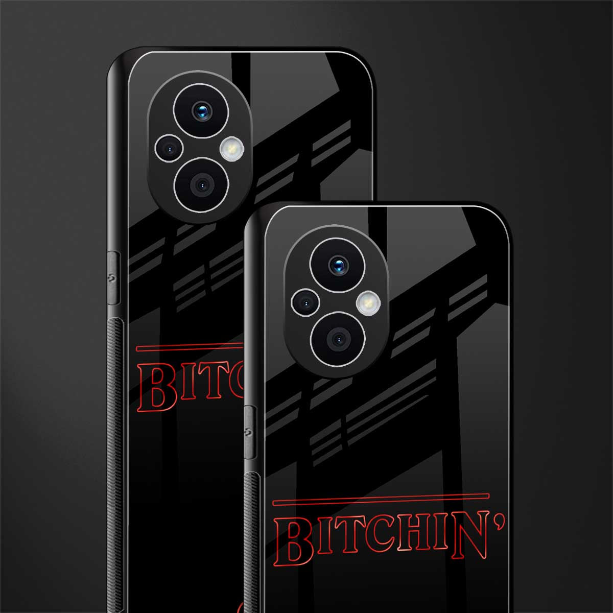 bitchin back phone cover | glass case for oppo f21 pro 5g