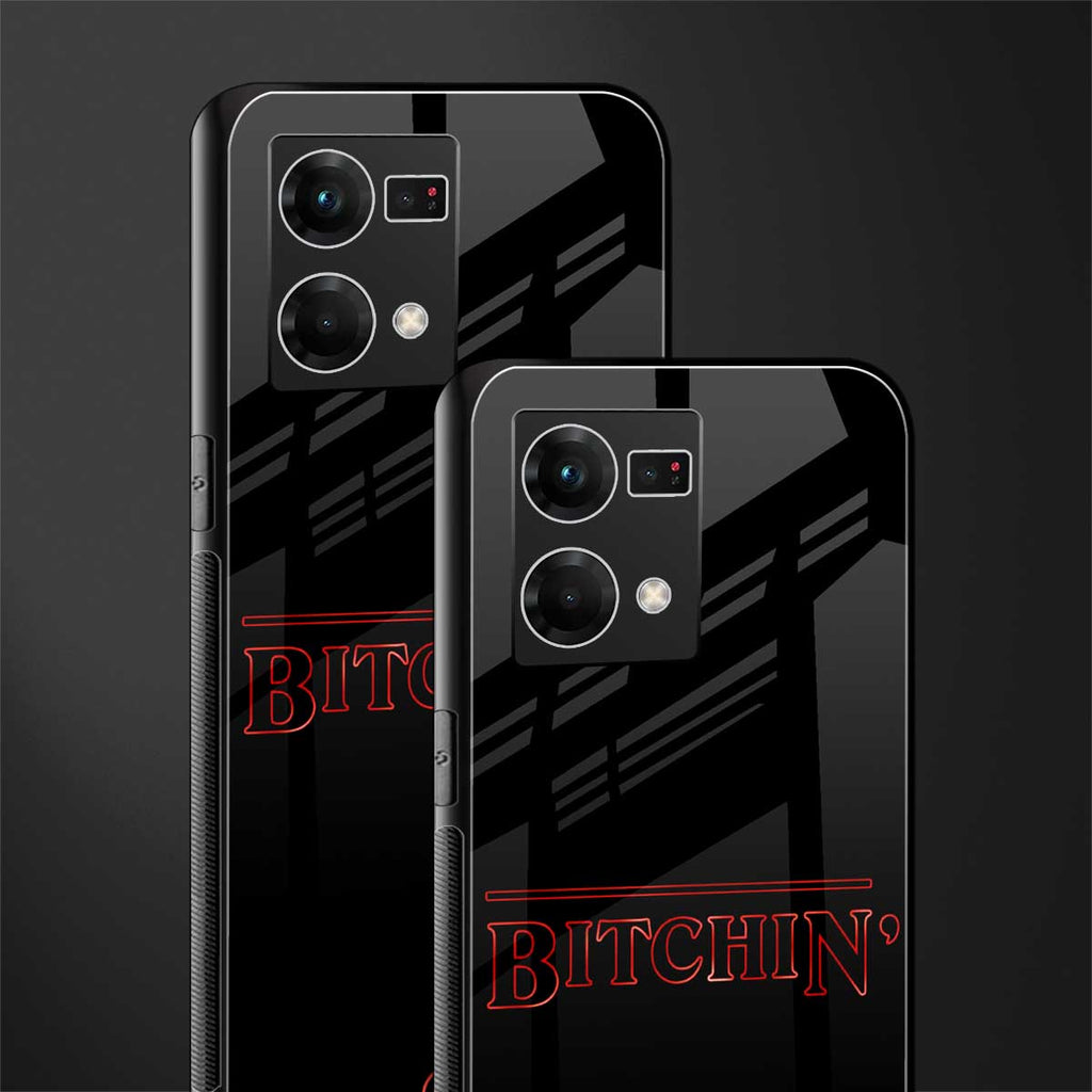 bitchin back phone cover | glass case for oppo f21 pro 4g