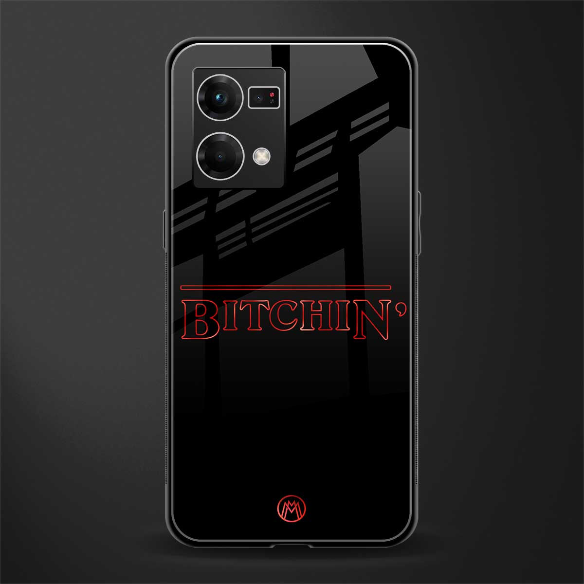 bitchin back phone cover | glass case for oppo f21 pro 4g