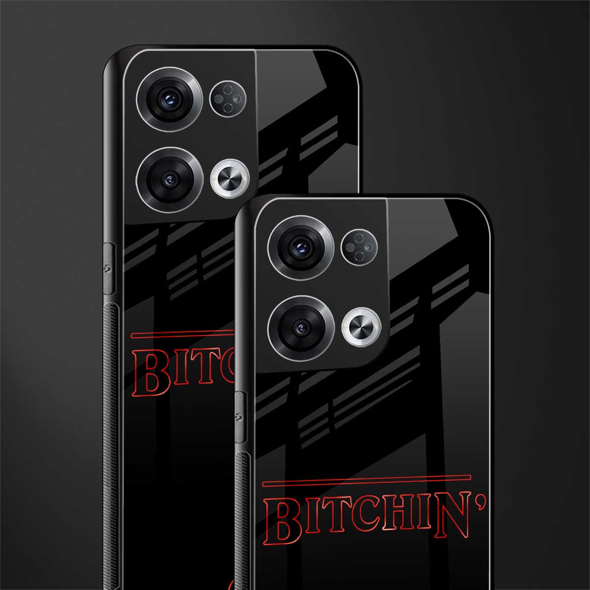 bitchin back phone cover | glass case for oppo reno 8