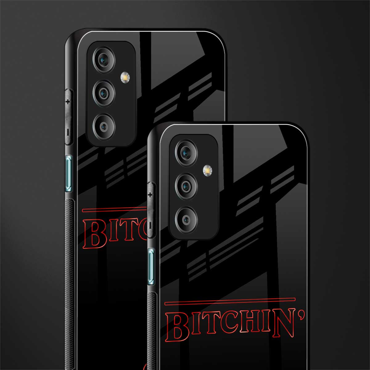 bitchin back phone cover | glass case for samsung galaxy f23 5g