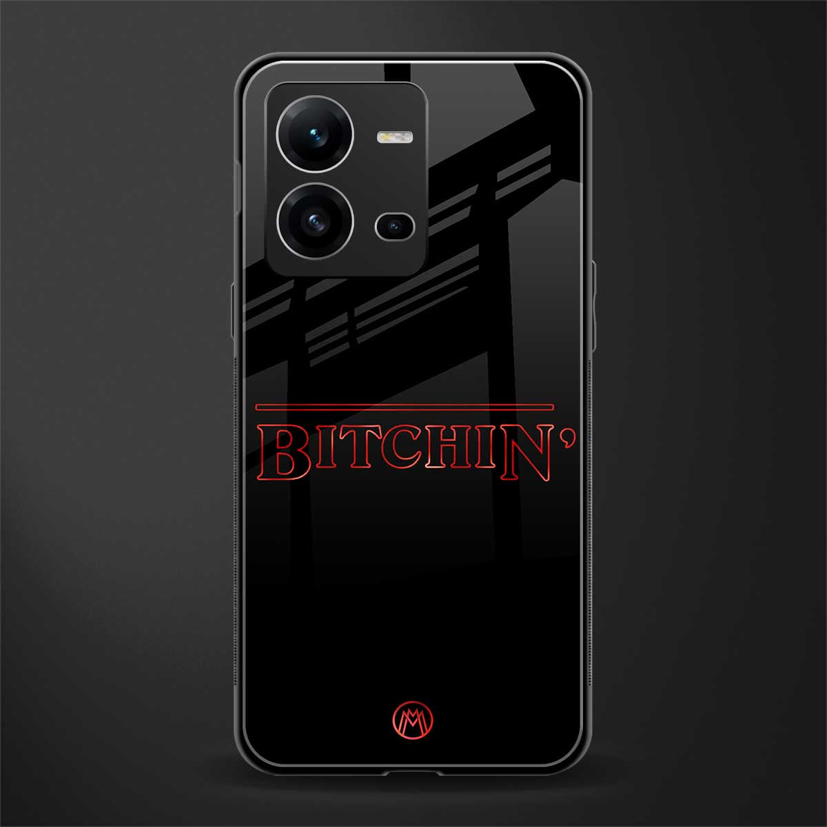 bitchin back phone cover | glass case for vivo v25-5g