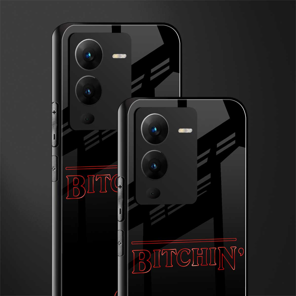 bitchin back phone cover | glass case for vivo v25 pro 5g