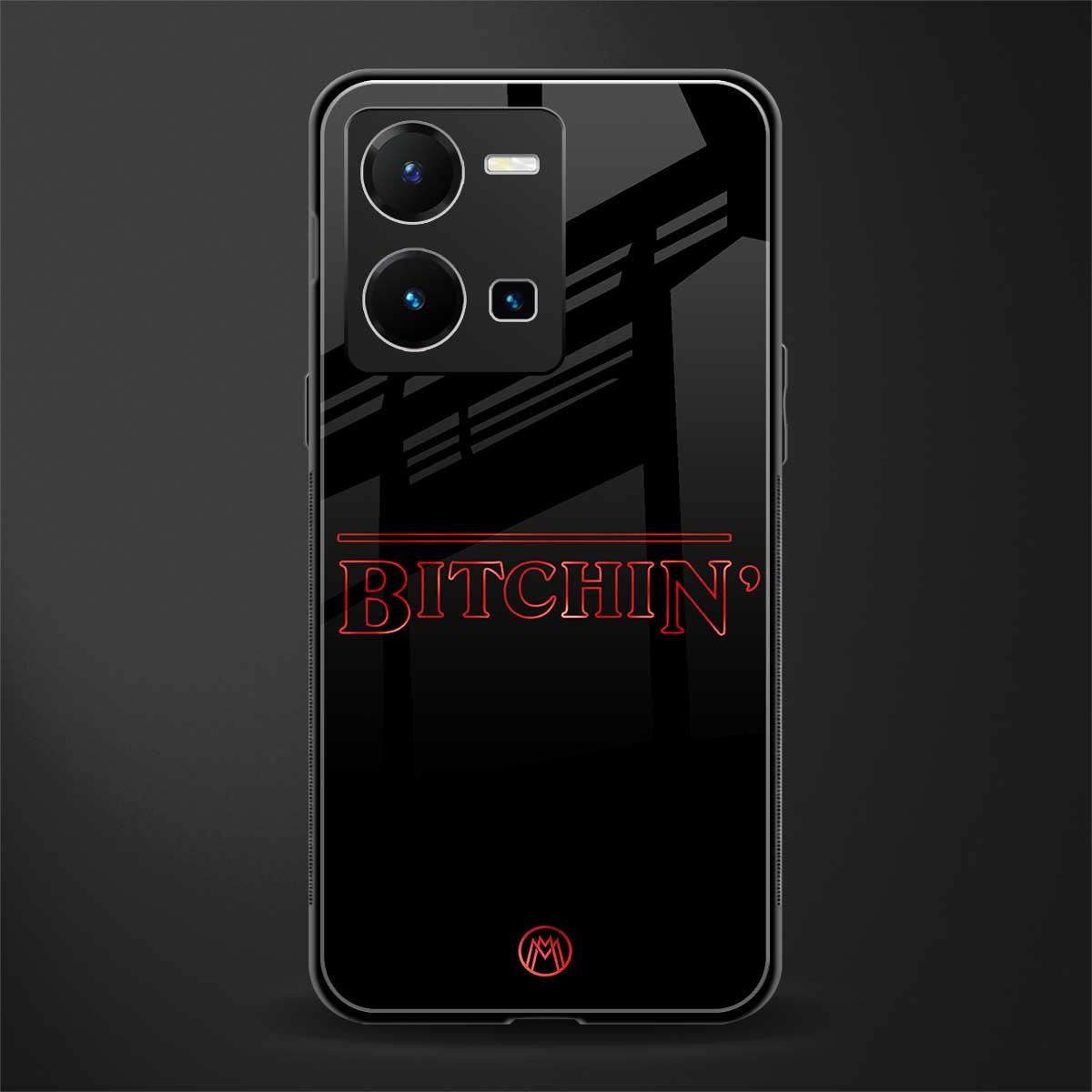 bitchin back phone cover | glass case for vivo y35 4g