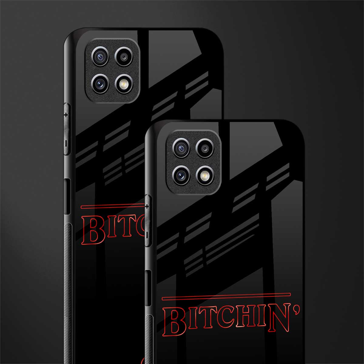 bitchin back phone cover | glass case for samsung galaxy f42