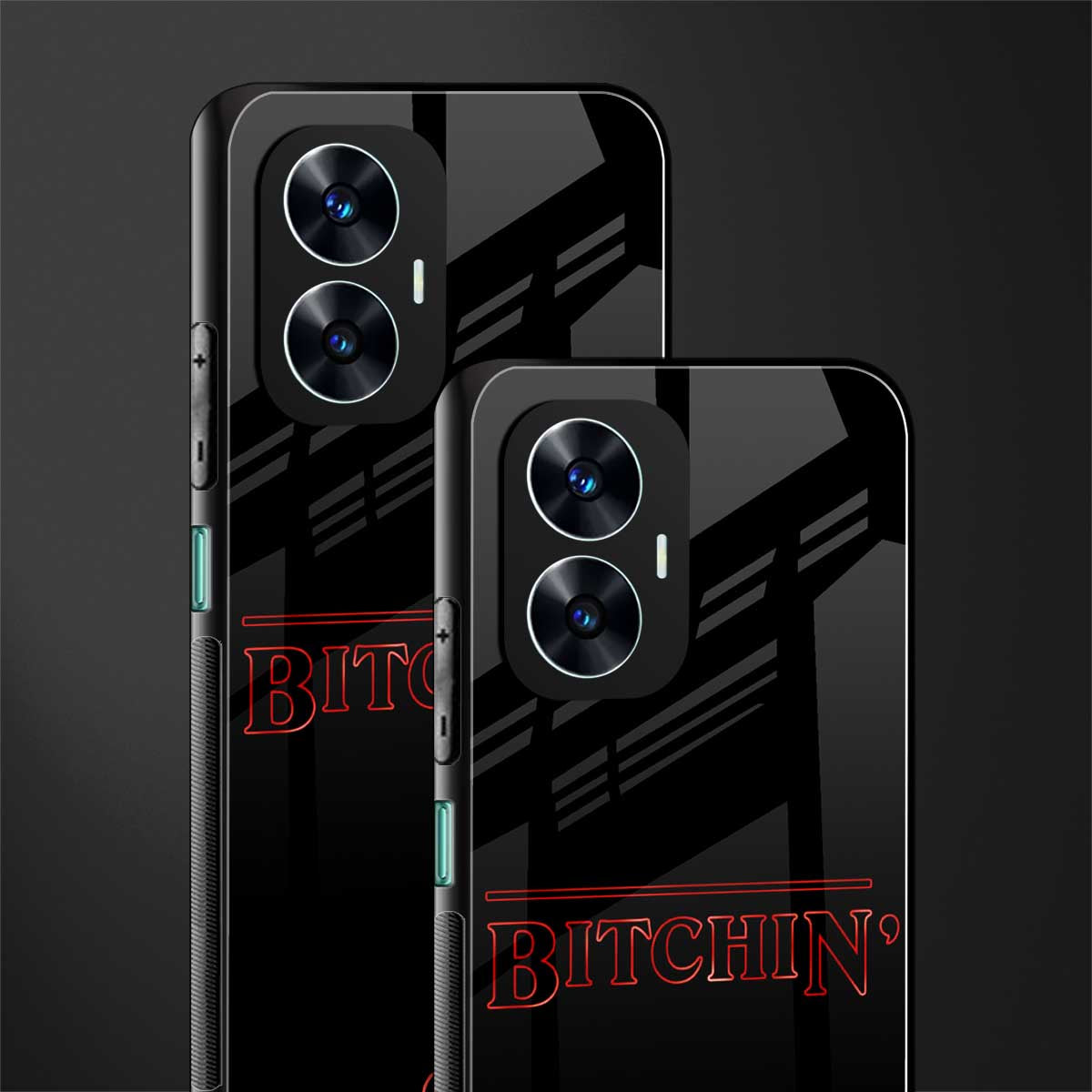 bitchin back phone cover | glass case for realme c55