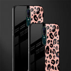 black & pink cheetah fur glass case for oppo f11 image-2
