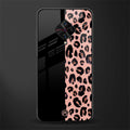 black & pink cheetah fur glass case for vivo s1 pro image