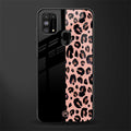black & pink cheetah fur glass case for samsung galaxy f41 image