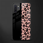 black & pink cheetah fur glass case for samsung galaxy note 10 plus image