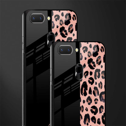 black & pink cheetah fur glass case for oppo a5 image-2