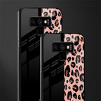 black & pink cheetah fur glass case for samsung galaxy note 9 image-2