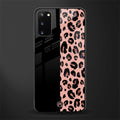 black & pink cheetah fur glass case for samsung galaxy s20 image
