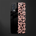 black & pink cheetah fur glass case for oneplus nord 2 5g image