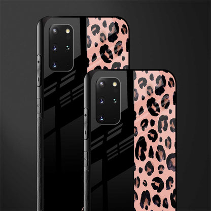 black & pink cheetah fur glass case for samsung galaxy s20 plus image-2