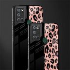 black & pink cheetah fur glass case for realme 7i image-2