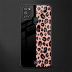 black & pink cheetah fur glass case for realme 7i image