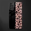 black & pink cheetah fur glass case for samsung galaxy s20 fe image