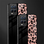black & pink cheetah fur glass case for realme 8 pro image-2