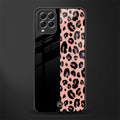 black & pink cheetah fur glass case for samsung galaxy f62 image