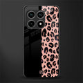 black & pink cheetah fur glass case for oneplus 10 pro 5g image