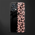 black & pink cheetah fur back phone cover | glass case for oneplus nord ce 2 lite 5g