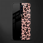 black & pink cheetah fur glass case for oneplus 8 image