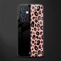 black & pink cheetah fur back phone cover | glass case for oneplus 9