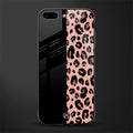 black & pink cheetah fur glass case for iphone 8 plus image