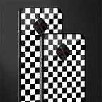 black & white check pattern glass case for vivo s1 pro image-2
