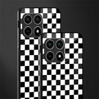 black & white check pattern glass case for oneplus 10 pro 5g image-2