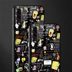 black aesthetic collage glass case for samsung galaxy a30s image-2